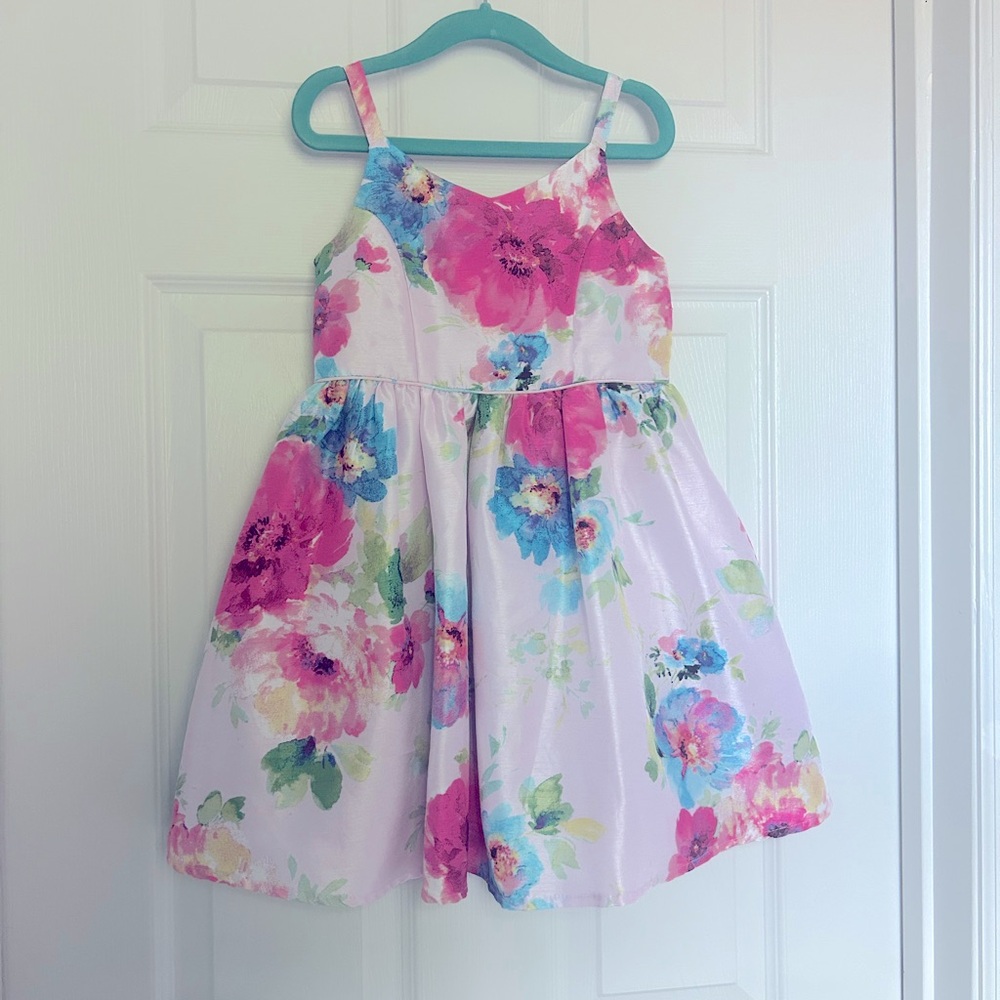 EUC Zenzi Pink and Floral Party Dress